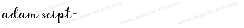 adam scipt字体转换